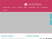 Tablet Screenshot of newlightinstitute.com
